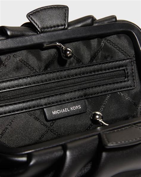 michael kors black and gold clutch bag|Michael Kors nola clutch bag.